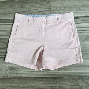 NWT J. Crew Pink 4” Stretch High Rise Chino Shorts Size 2
